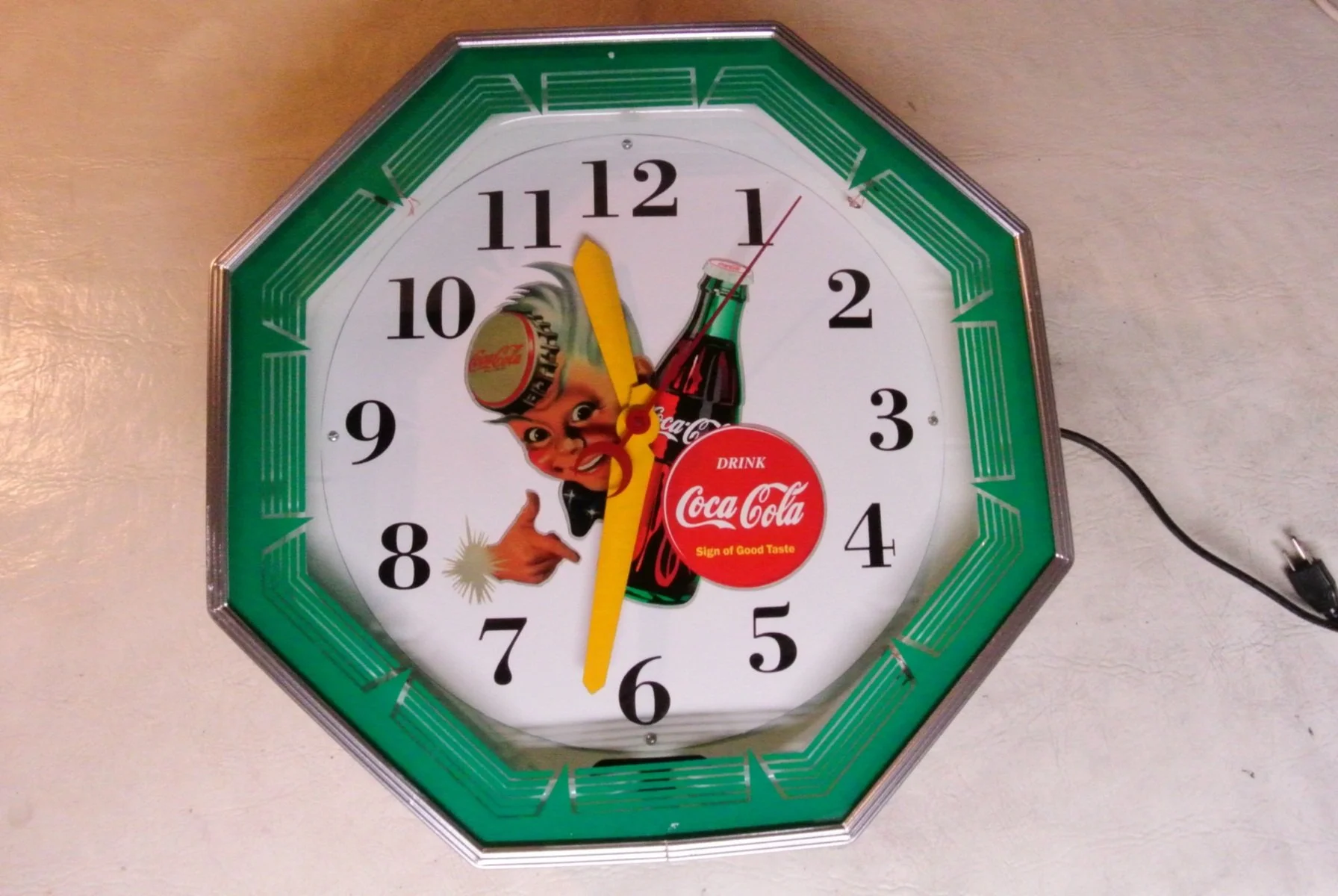 COCA COLA NEON CLOCK REPAIR RESTORATION by John Barton - BartonNeonMagic.com