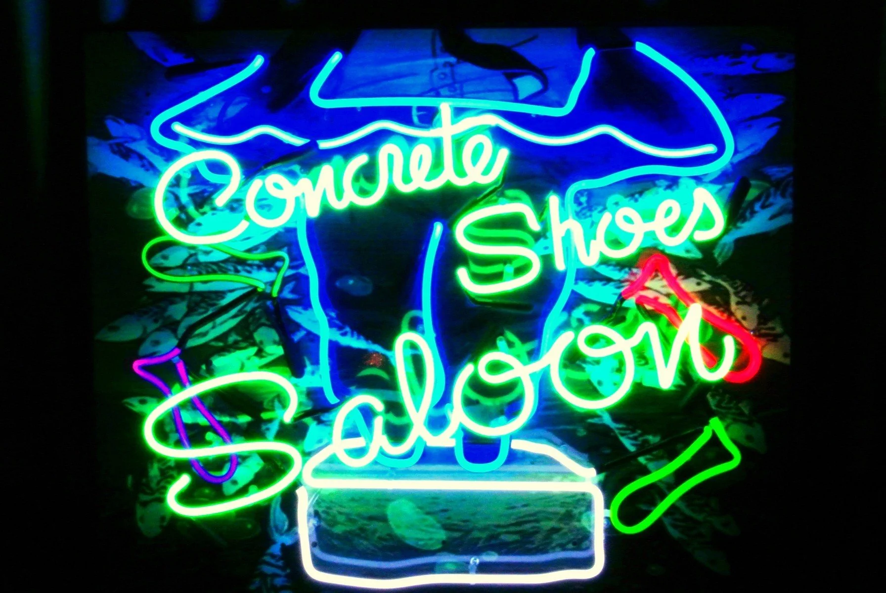 CUSTOM DESIGNER UNDERWATER NEON ARTWORK by John Barton - BartonNeonMagic.com