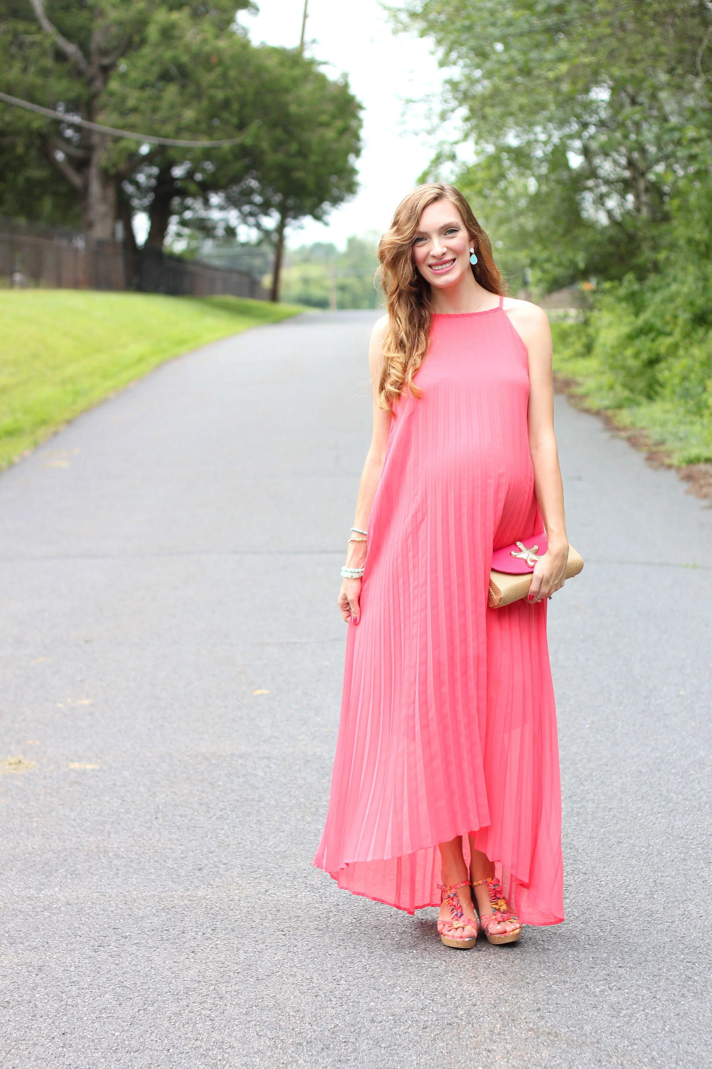 Pink Pleats- Enchanting Elegance