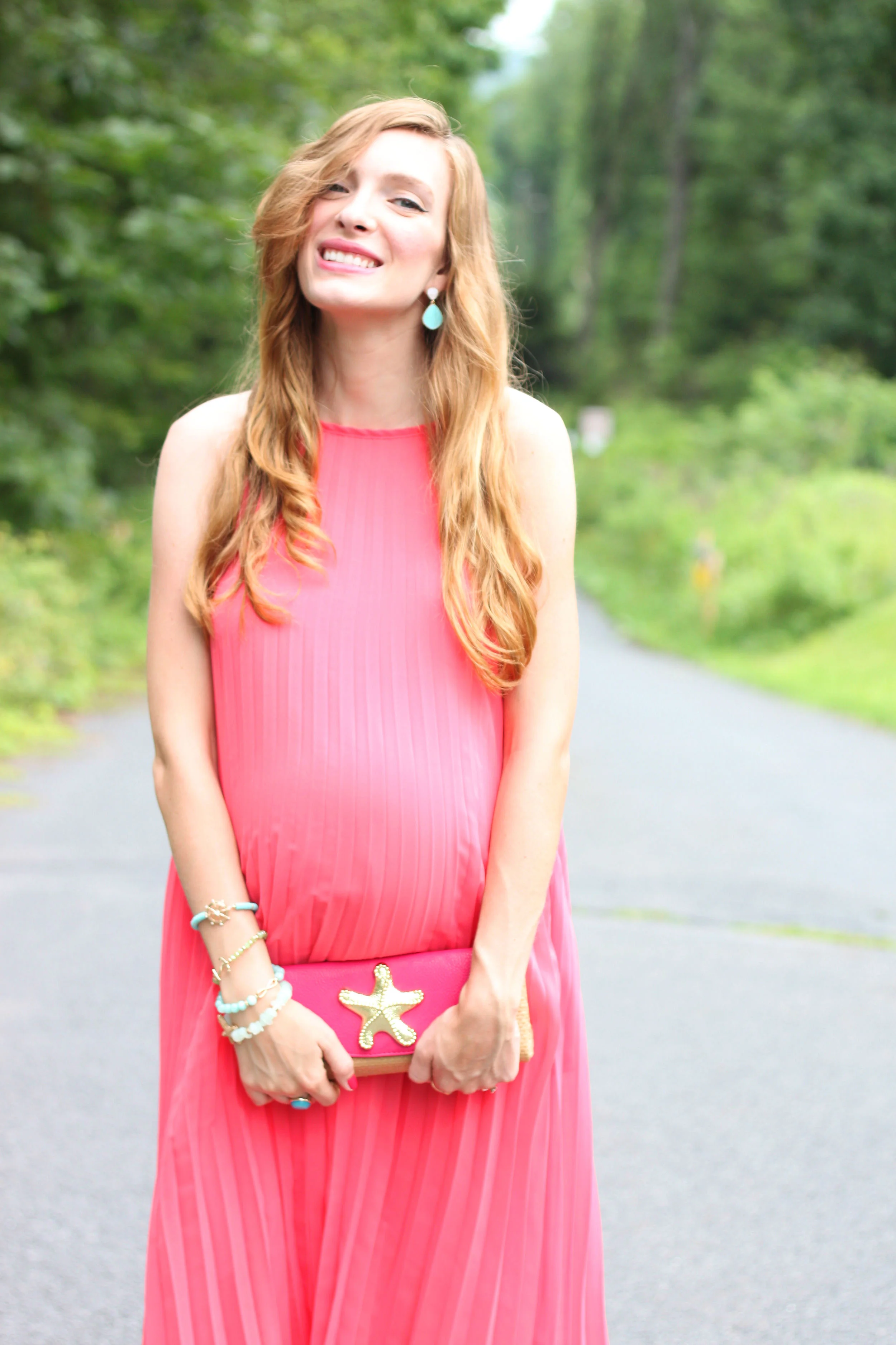 Pink Pleats- Enchanting Elegance