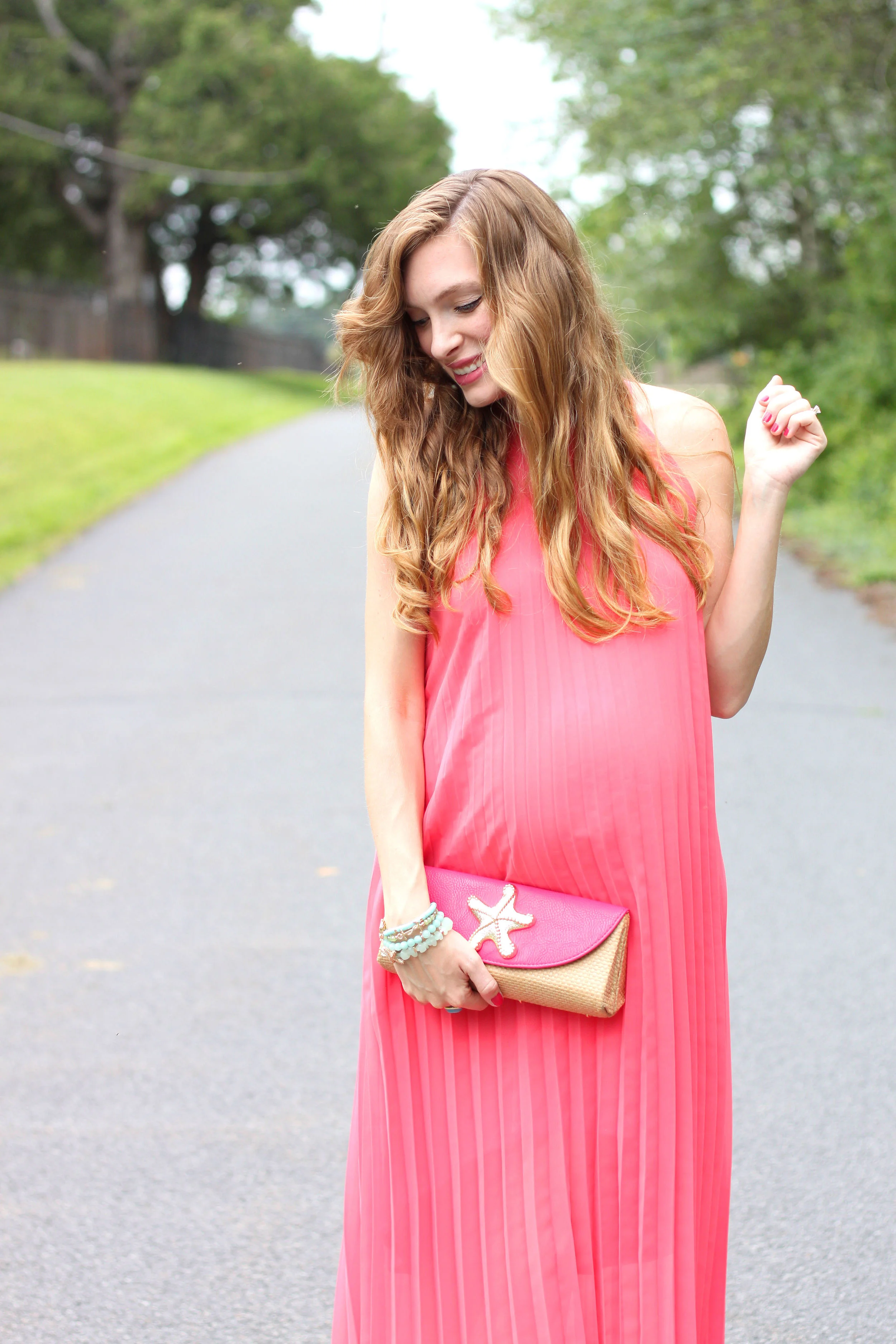 Pink Pleats- Enchanting Elegance