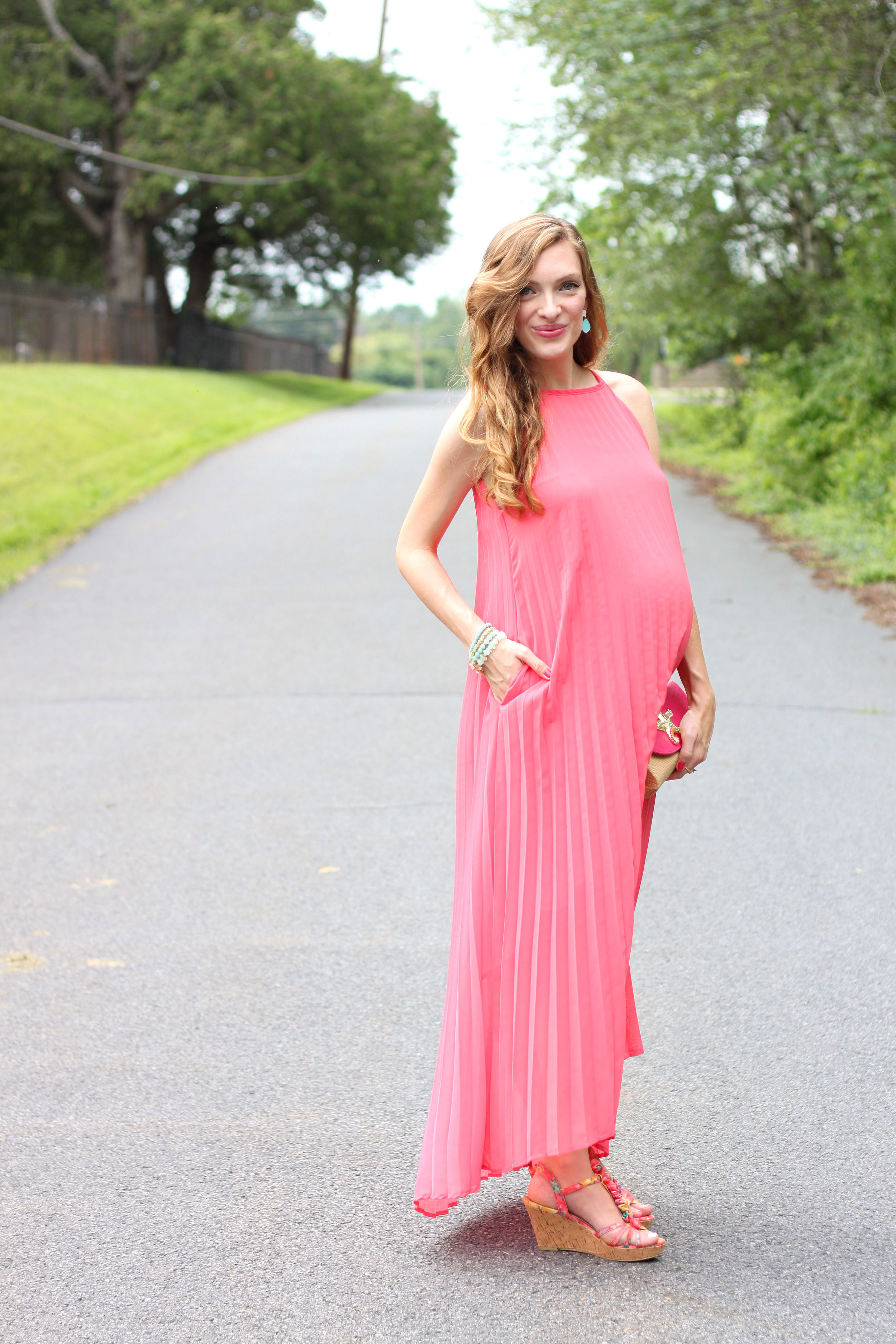 Pink Pleats- Enchanting Elegance