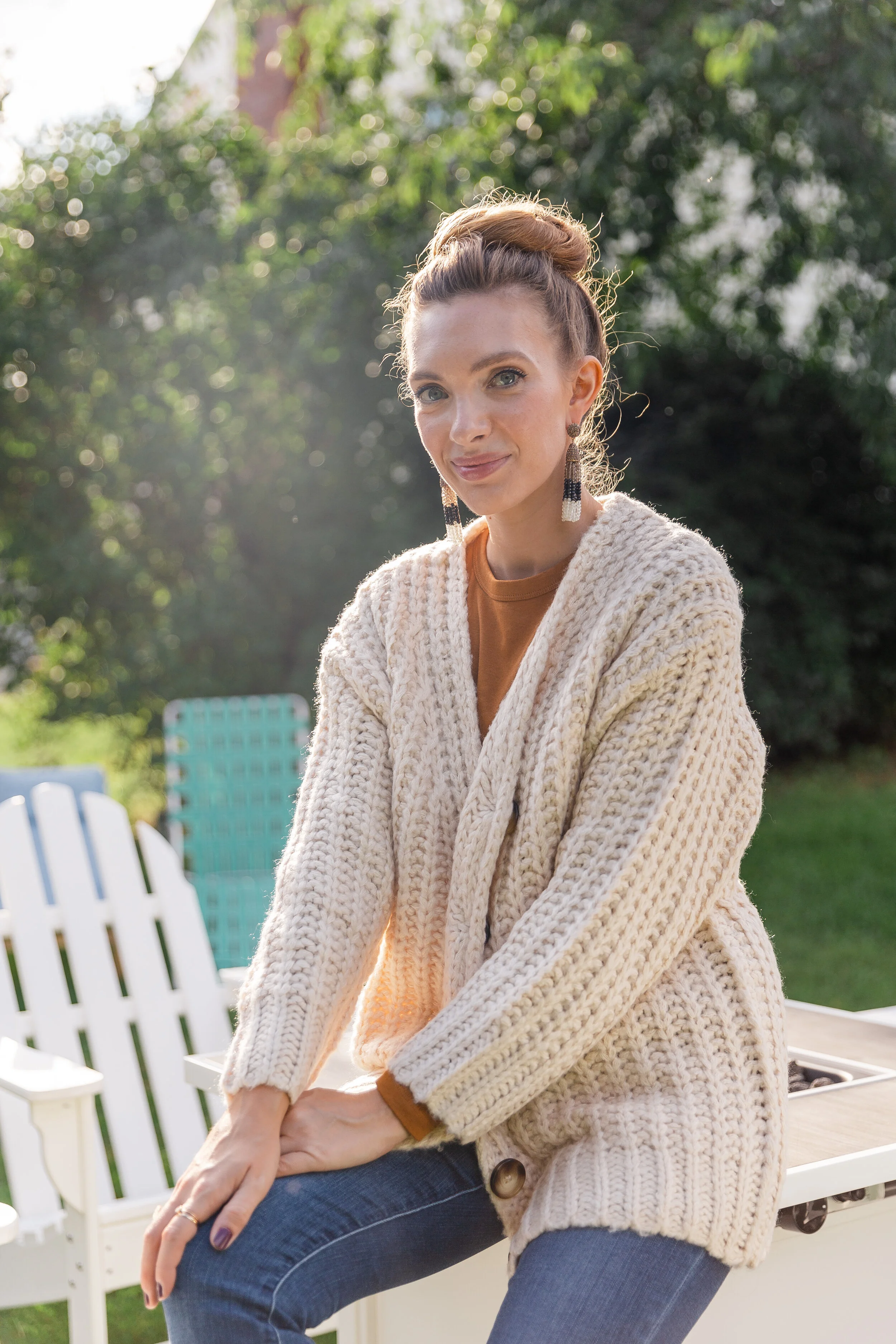 Cozy Creamy Cardigan- Enchanting Elegance