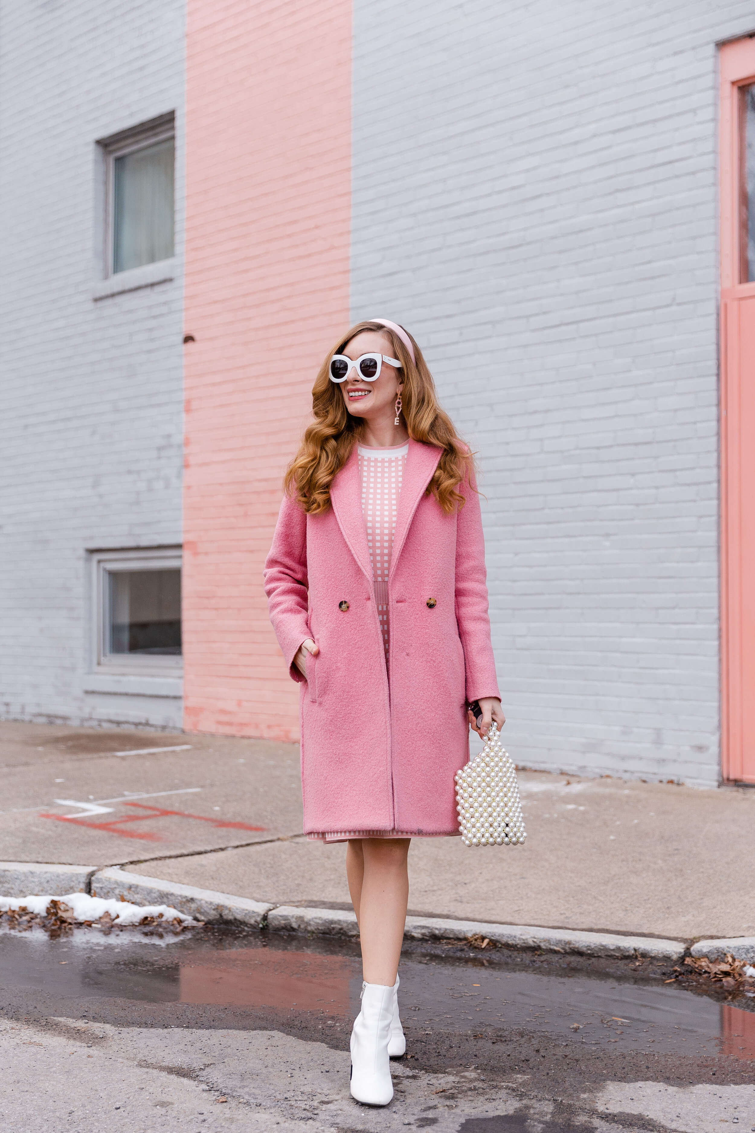 Pink Wool Coat — Enchanting Elegance