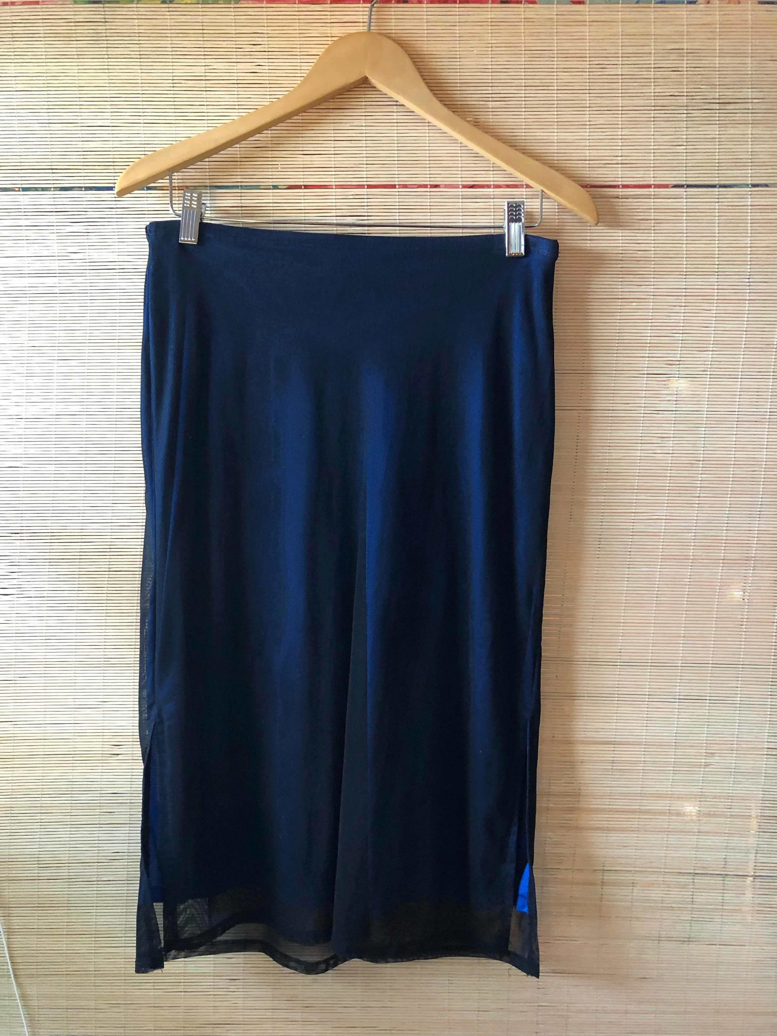 Blue sheen skirt by