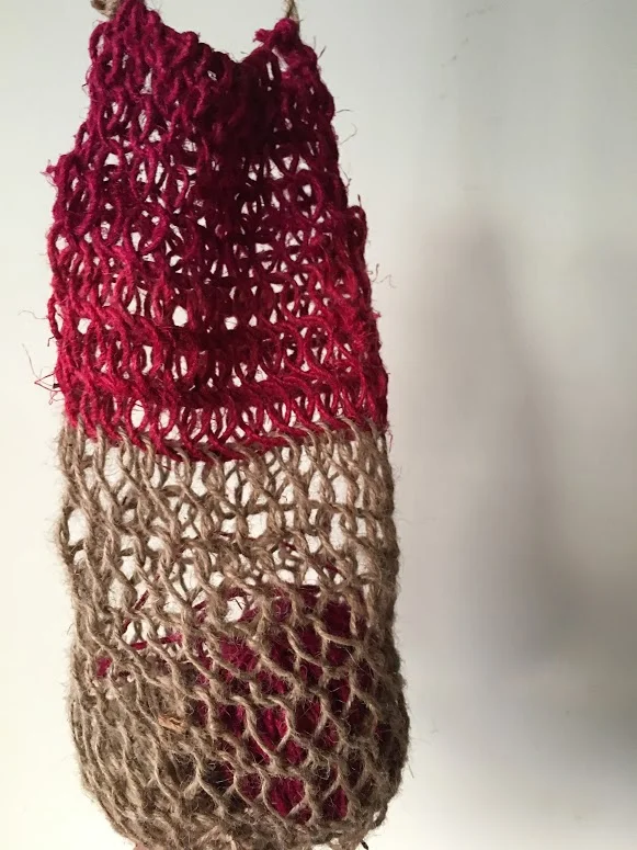 Spend the morning learning an introduction to the art of cord making, knotless netting and bag making with Brooke Munro. Firstly you will learn to make cord using foraged and prepared plant fibres. This cord can also be made using remnant and dyed fibres for additional interest and design. From the prepared cord you will create a bag using knotless netting techniques such as looping, figure of eight, twisted and round stitches. Brooke will be demonstrating these varied techniques and will be hands on when teaching the differing netting styles. Additional string/cord will be on hand for speedier creations. All materials are supplied and included. FOR BOOKINGS - https://www.littlelaneworkshops.com.au/collections/workshops/products/string-bags-cord-making-workshop-14-04-18-saturday-10-1pm