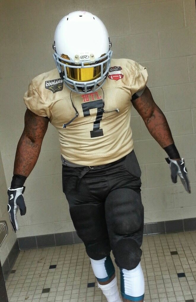 Kris in 2014 with the Detroit cougars of the rpfl.