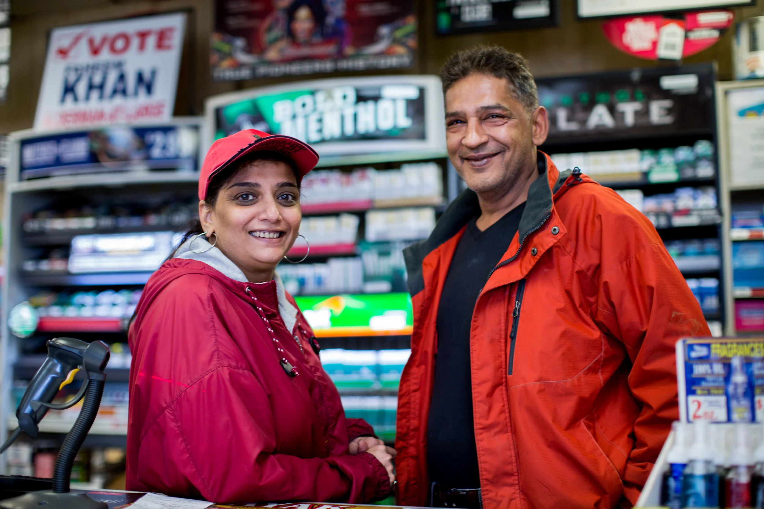 Saira and Faheem Khan have run the gas station in Como, Mississippi for 20 years. Faheem Khan is running for town alderman in this May's election. He's running as a Democrat. He voted for Trump.