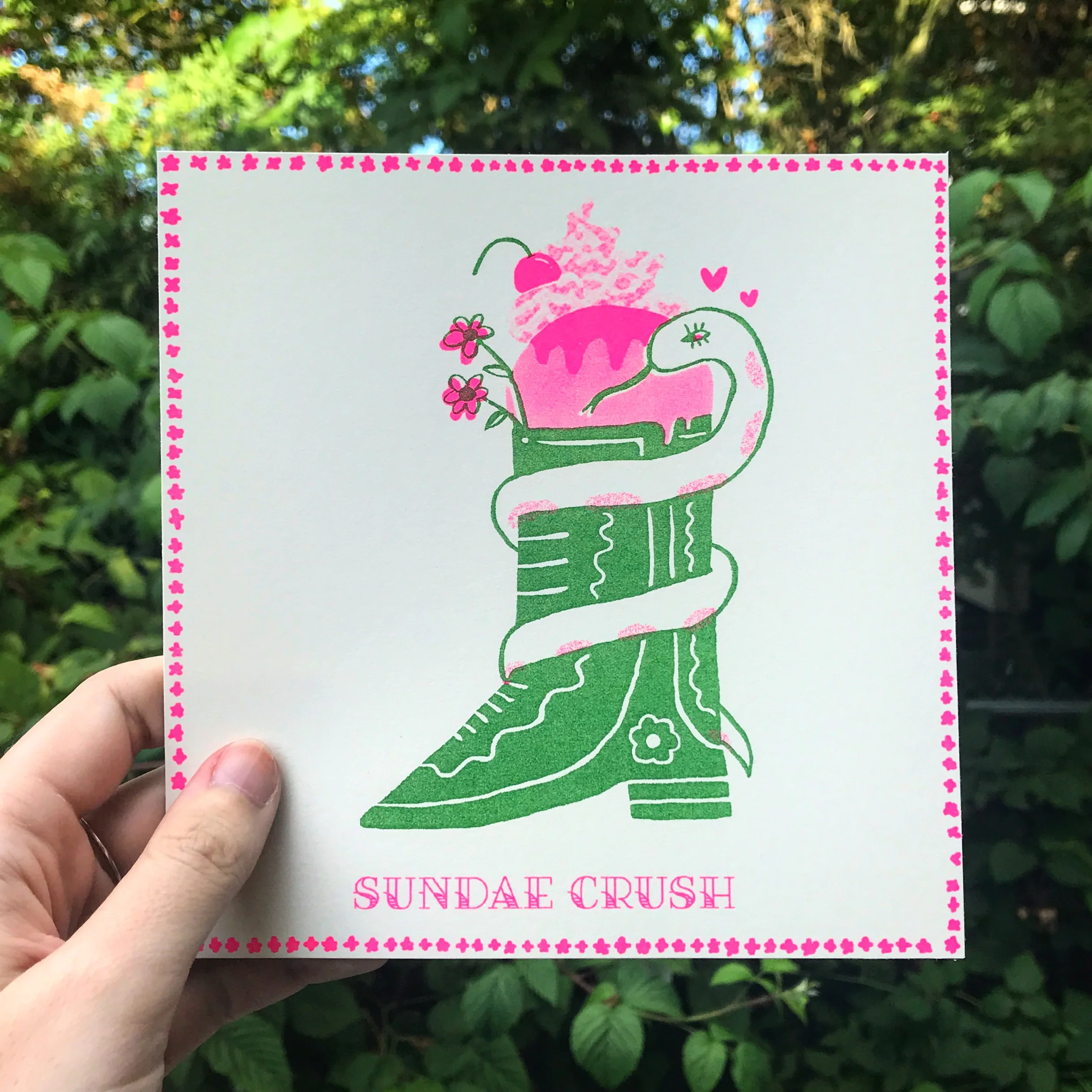 Risograph Print printed at Paper Press Punch