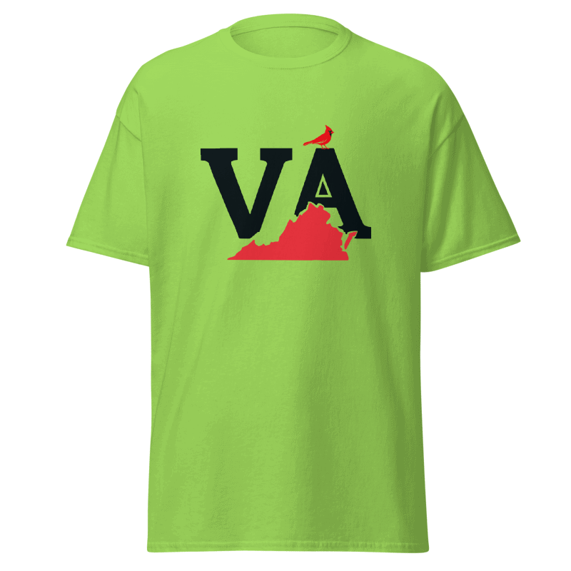 VA State T-shirt lime.png