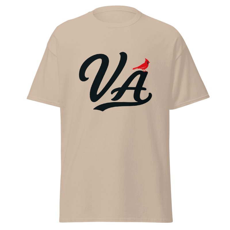 VA Script Sand Tshirt mock up.png