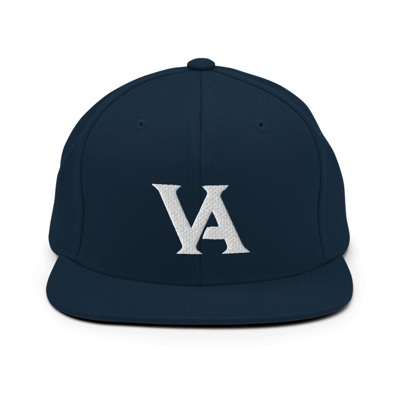 VA monogram navy snapback.png