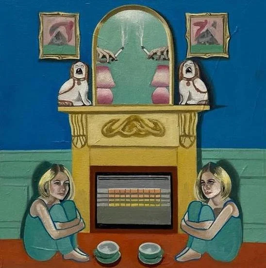  ‘Twins’ 2024 30×30cm oil on canvas board 495 GBP 