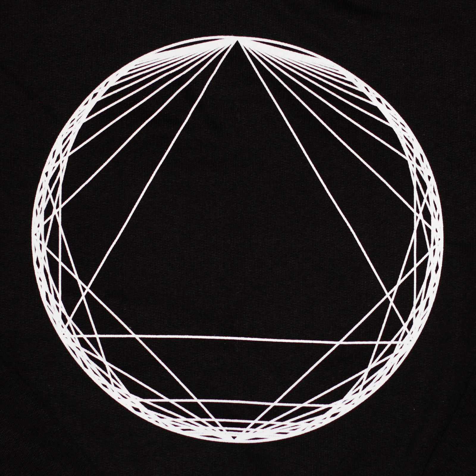 Geometric screen print close up of mathematical graphic
