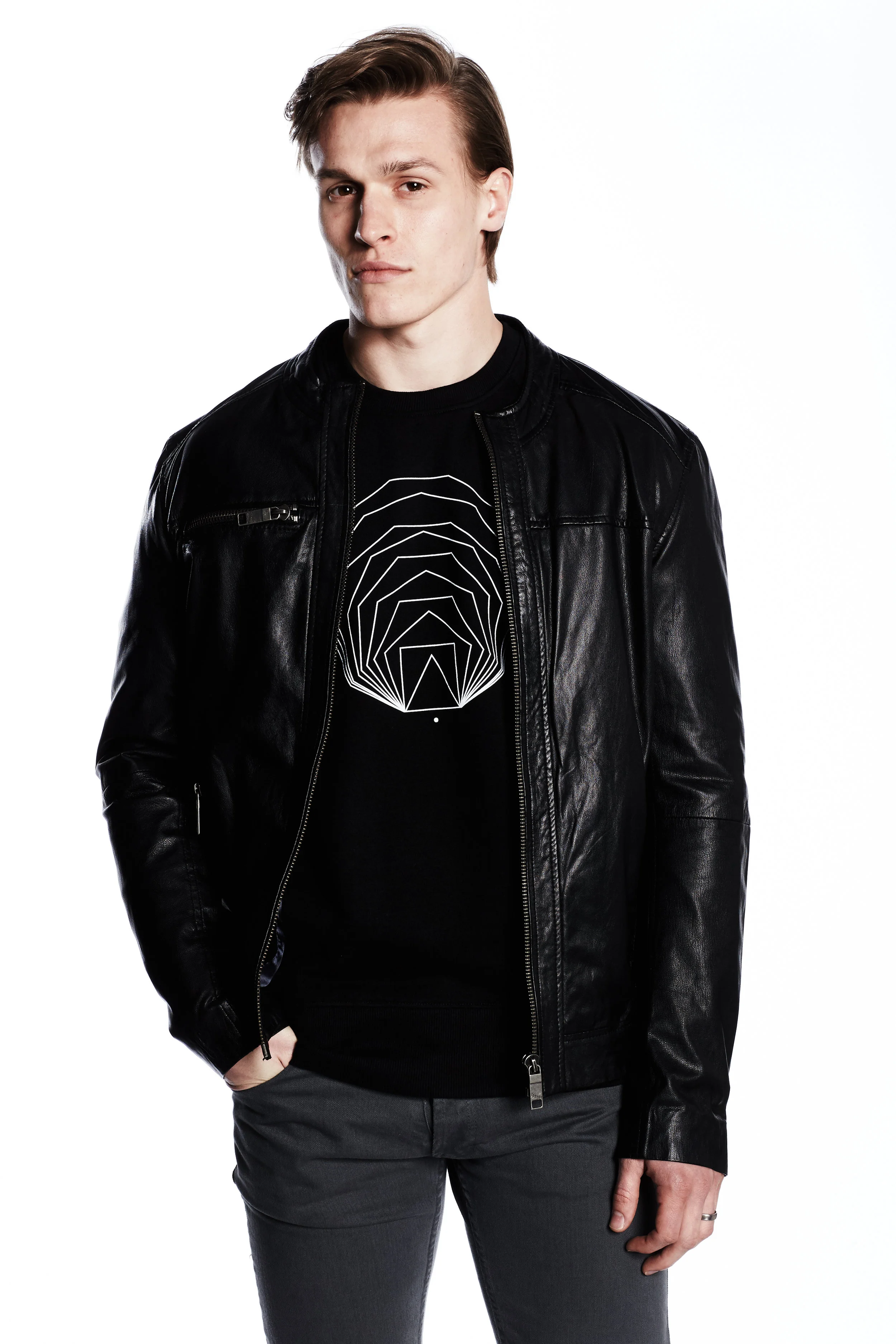 Math sacred geometry black sweater