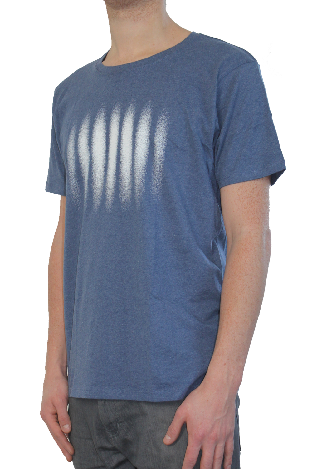 Wave Interference | Heather Blue T-shirt | One & Other