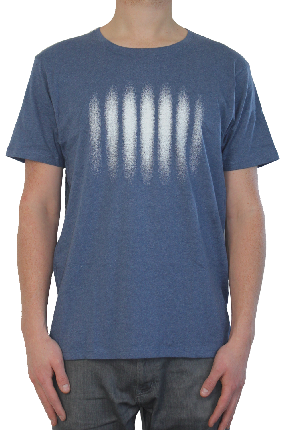 Wave Interference | Heather Blue T-shirt | One & Other
