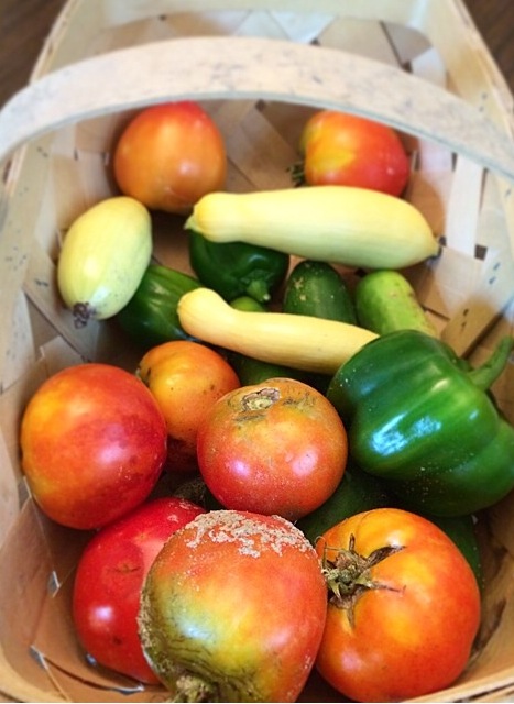 Fresh from the garden on a recent trip to SC. 