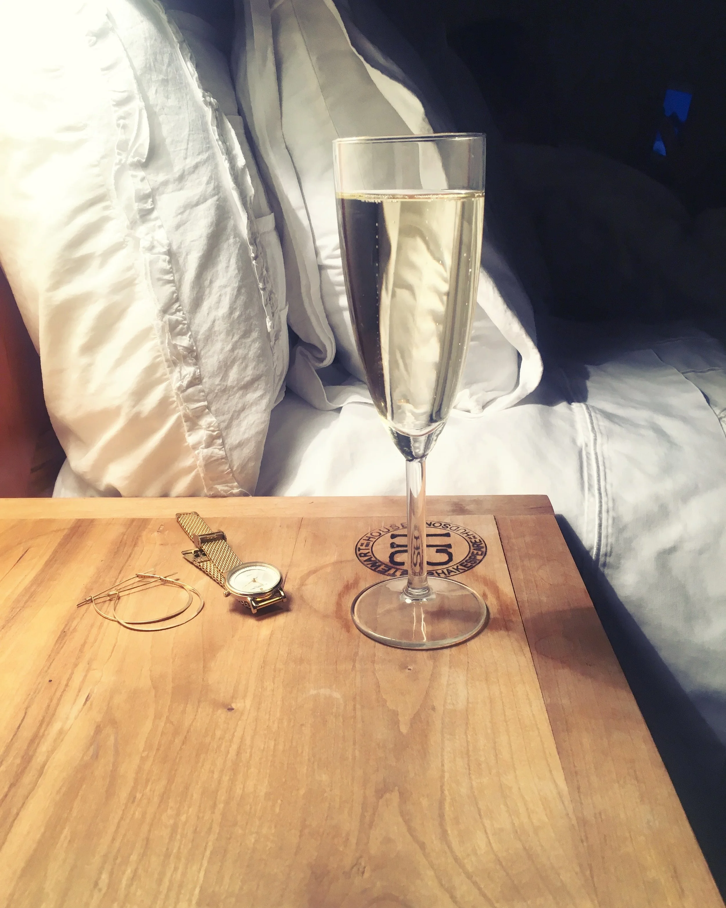 Bubbles before bed, that's how you know it's really vacation.