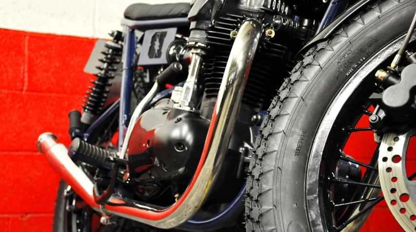 AMS Military Firestone tires both front and rear. Shiny black powder coating of all the engine covers.