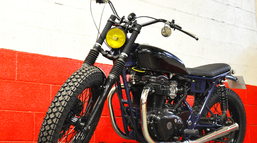 Blitz Motorcycles electric box welded under the seat to host all the electric components (including a Ion-Lithium battery).