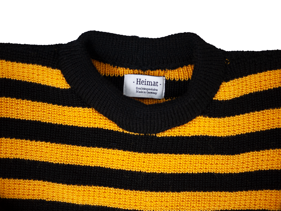 yellow black sweater