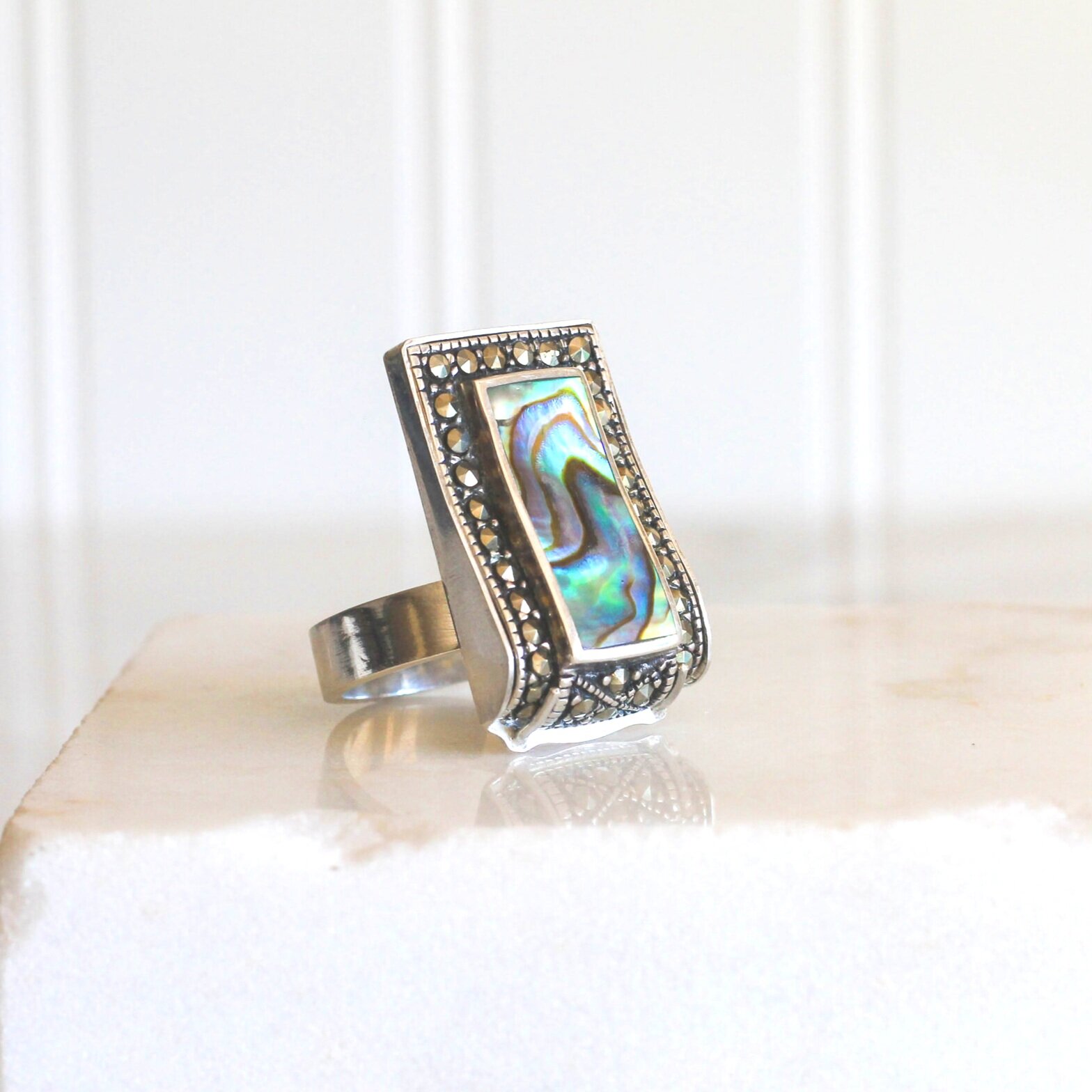 New Heirloom Abalone Ring