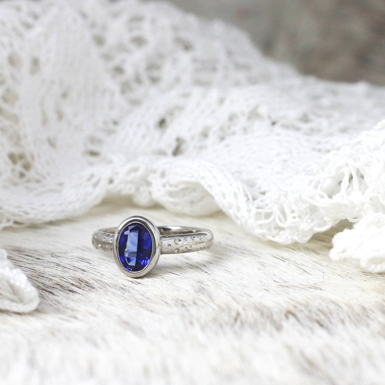 Over the Moon Tanzanite Engagement Ring