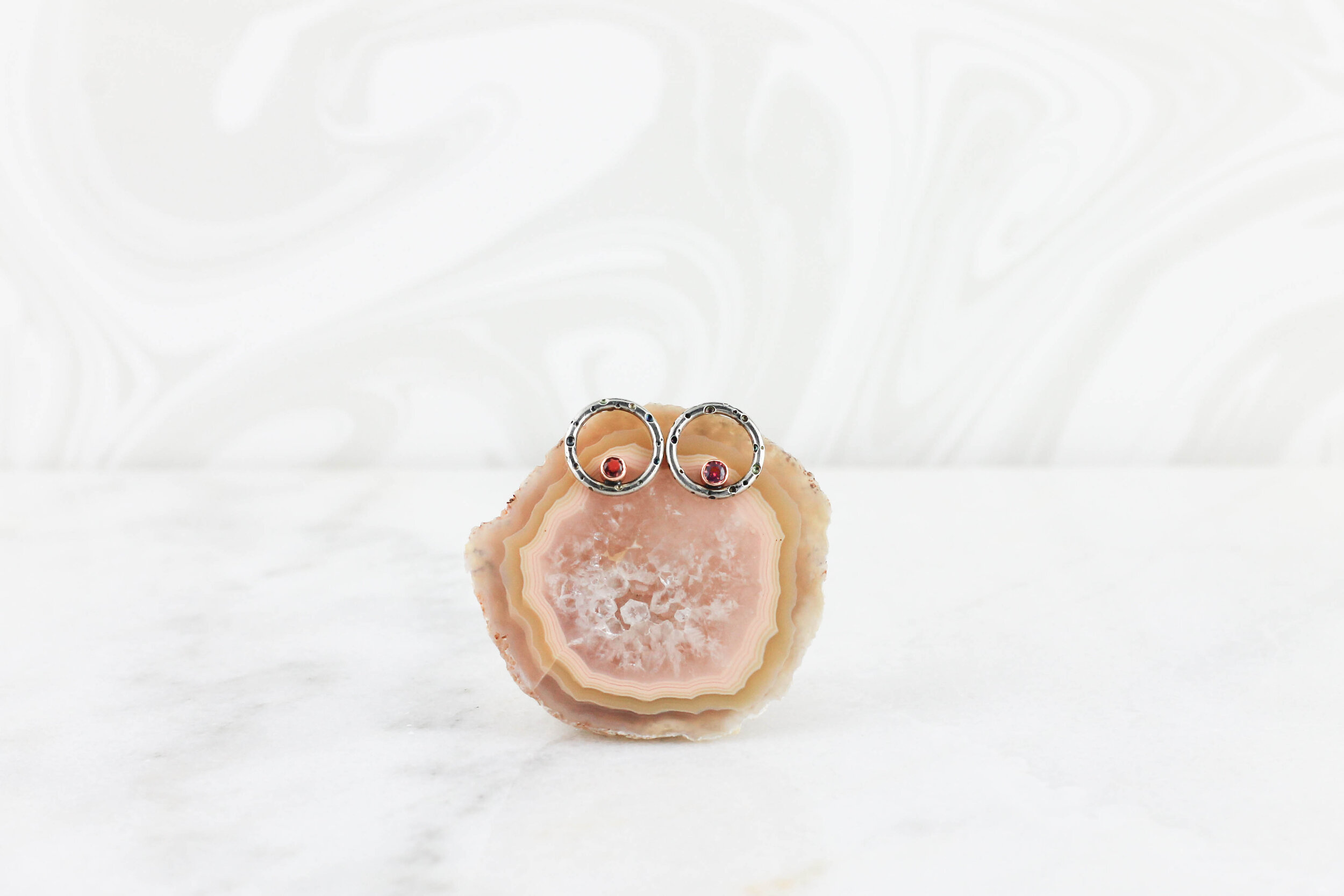 over the moon studs with stones