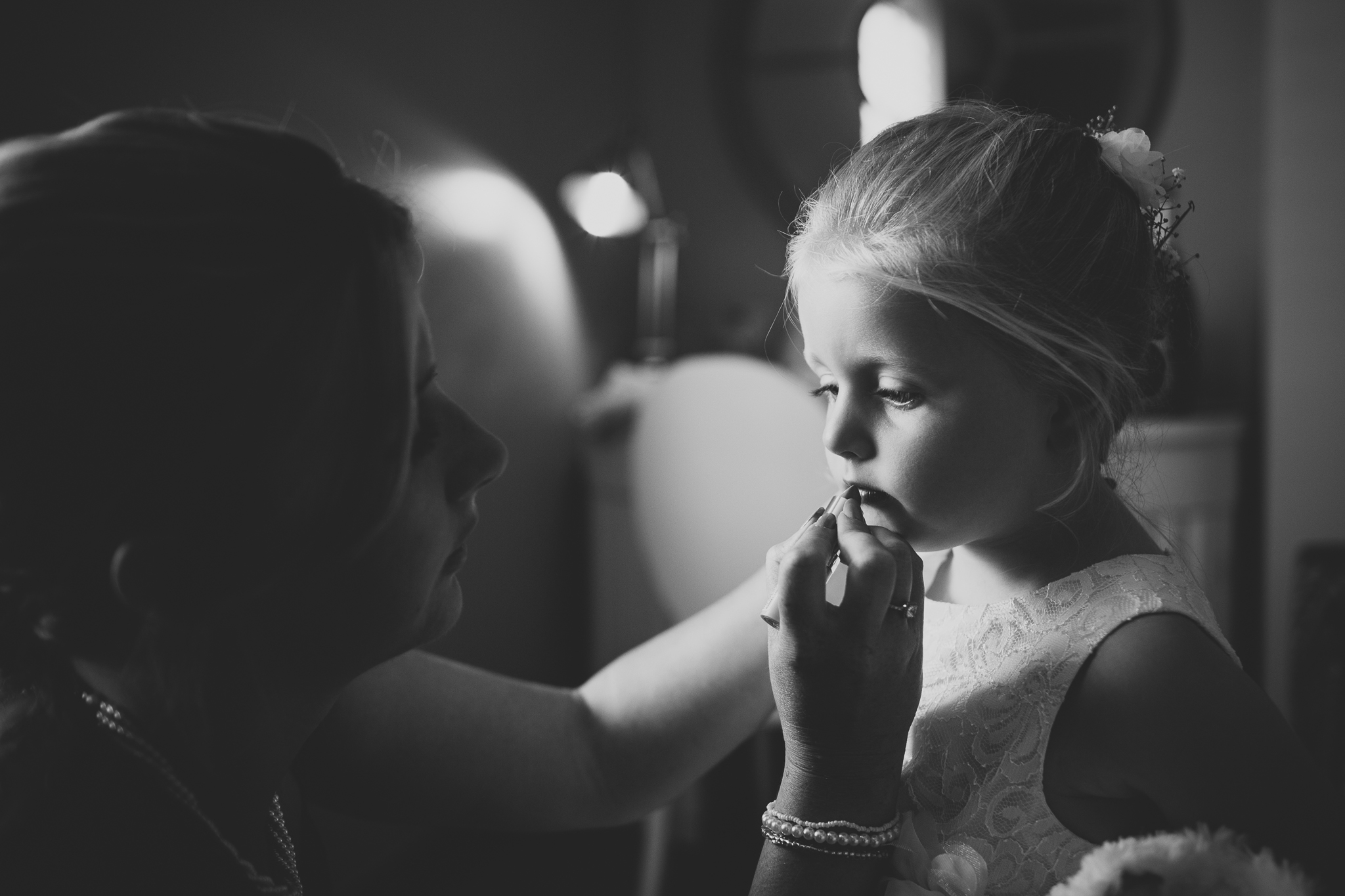 flower girl finishing touches