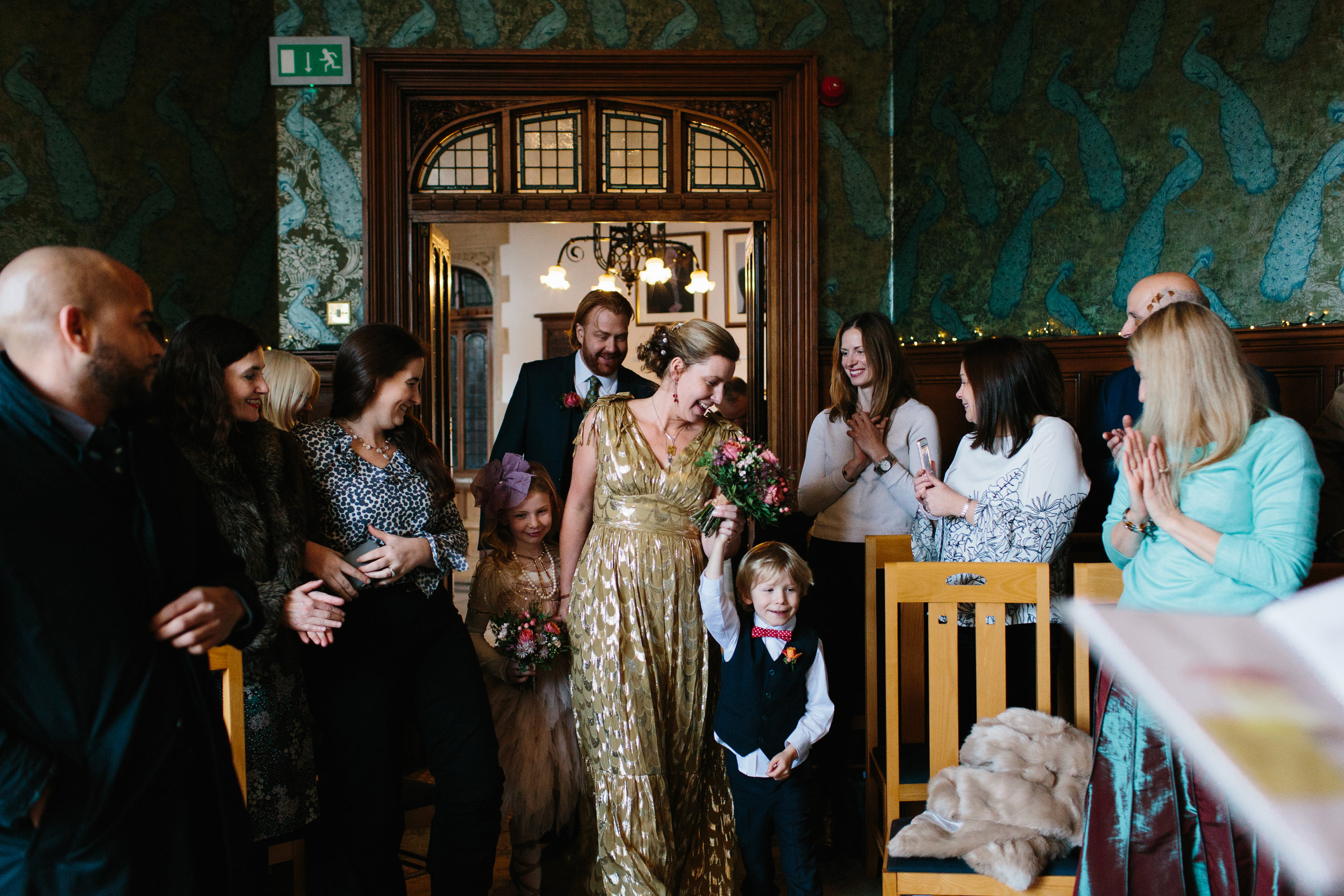 walking mummy down the aisle