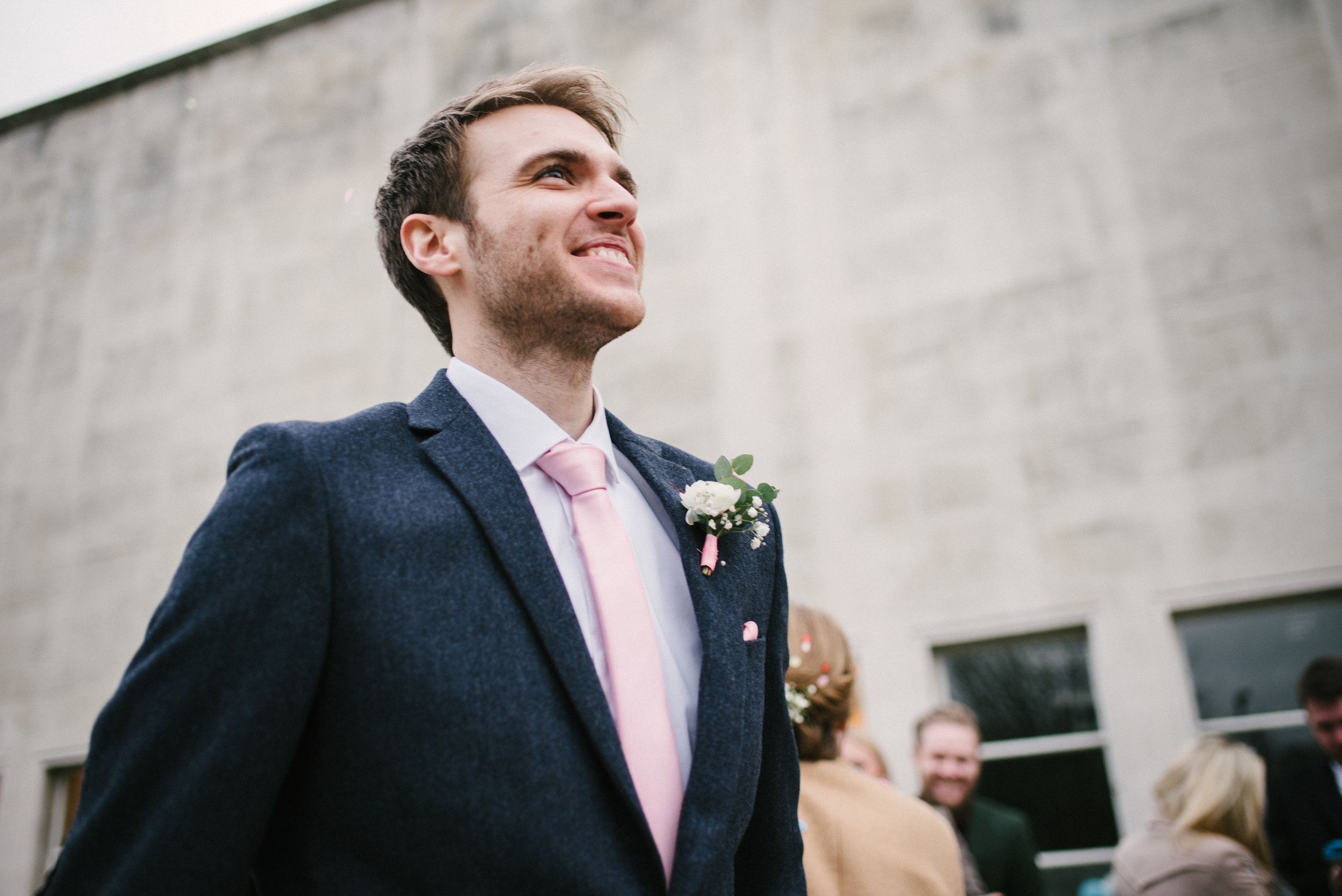 proud groom