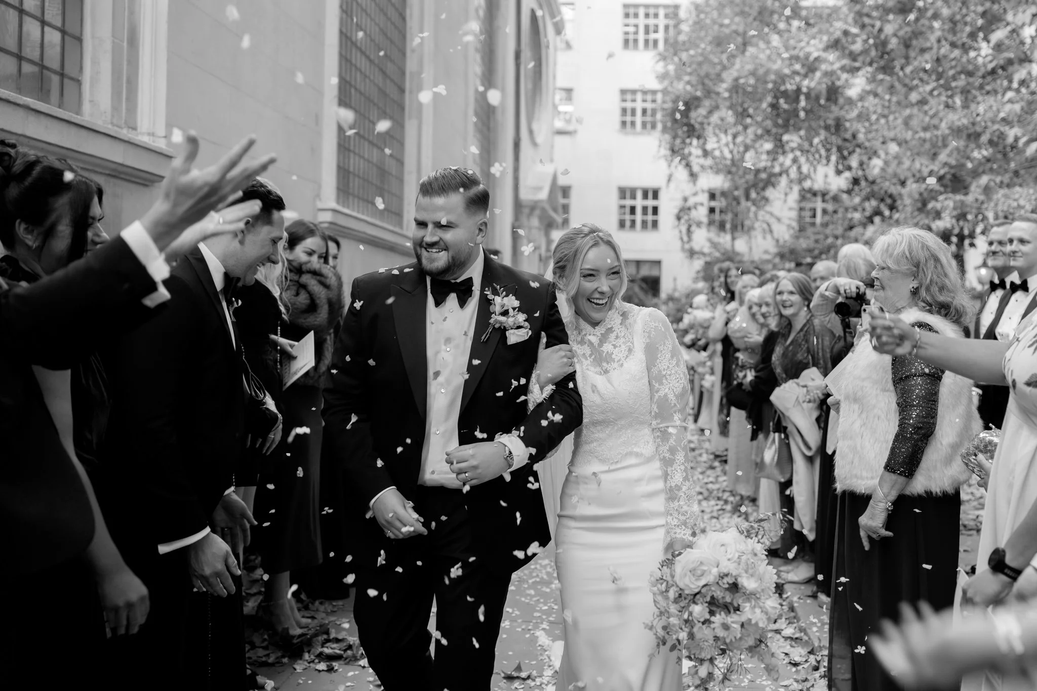 London wedding st brides church