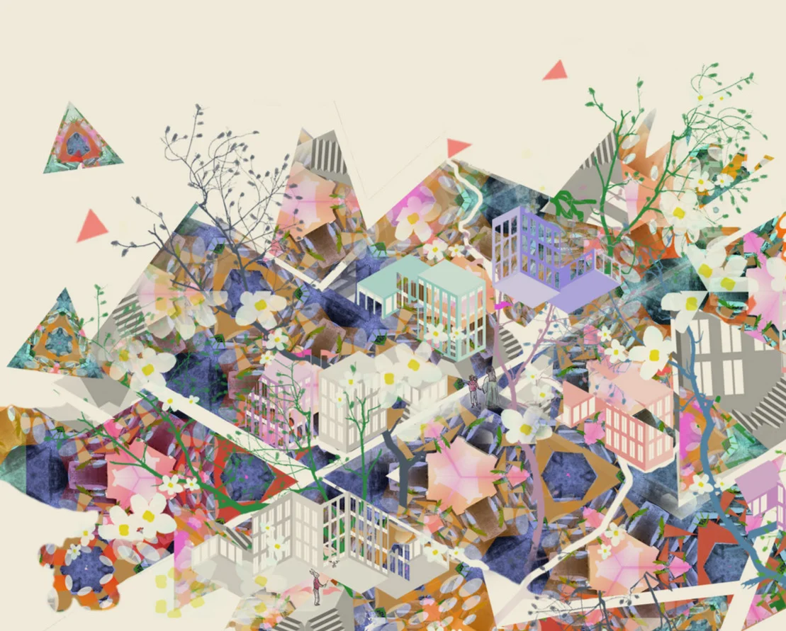  Detail of the digital collage, 2018 