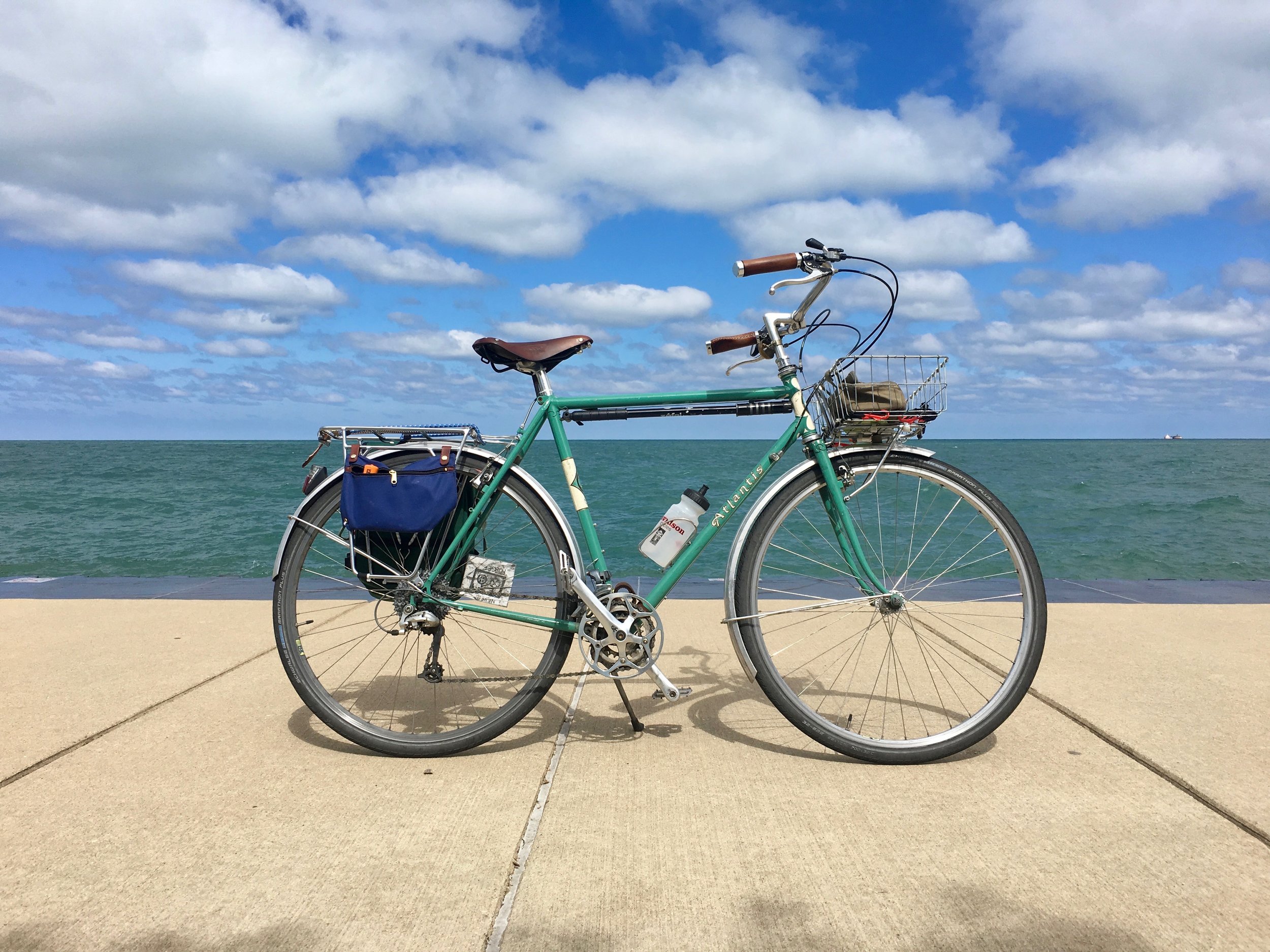 A perfect day, especially appreciated after a string of very wet rides.