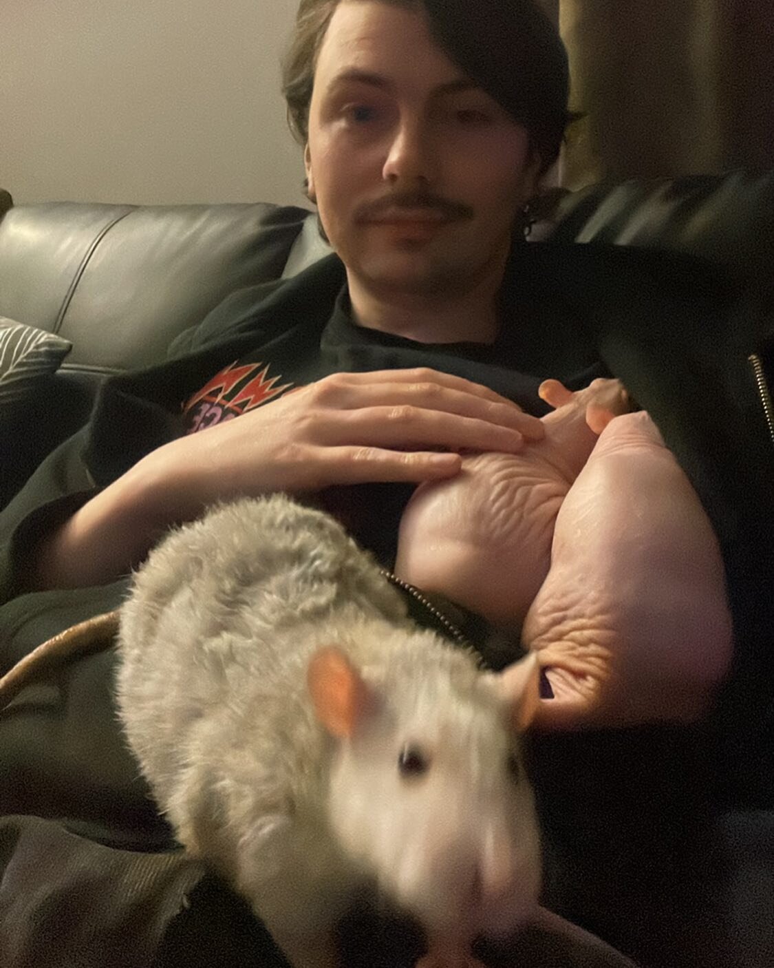 I don&rsquo;t think I post enough photos of me and my rats? Just to be safe.