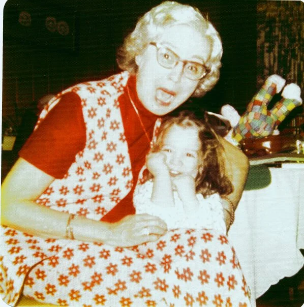 Me and my Granny, Christmas morning circa 1973/1974-ish