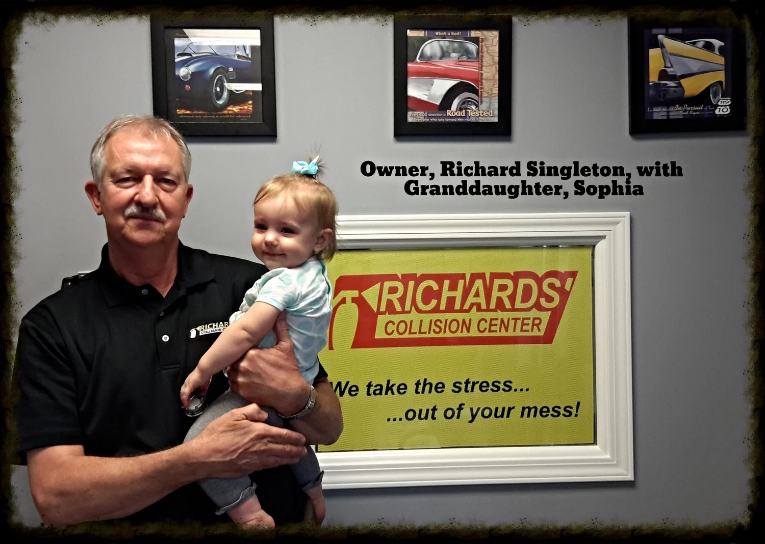 Richard Singleton, Owner, with Granddaughter, Sophia