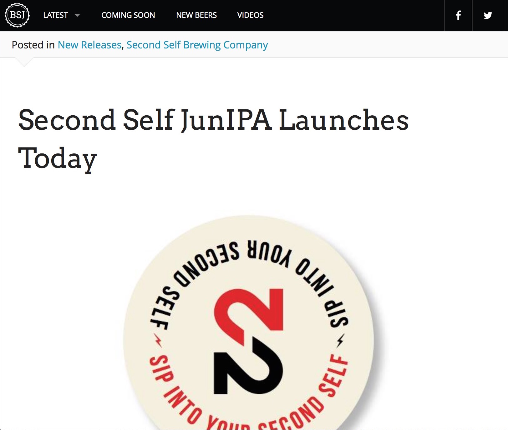 BeerStreetJournal, Second Self Launches JunIPA , January 20th, 2015