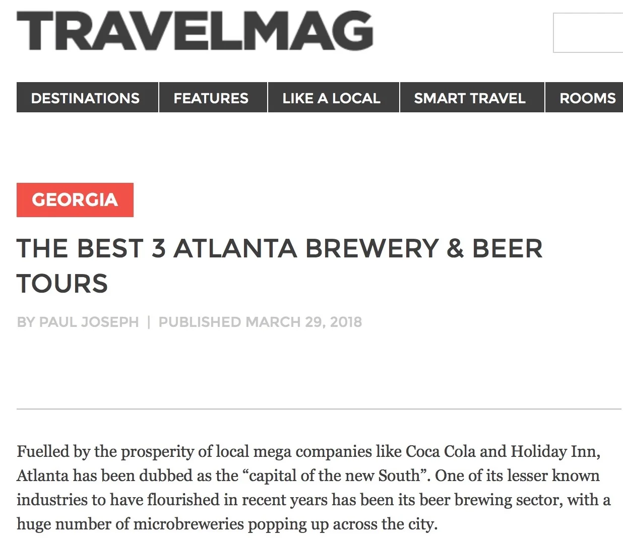 TravelMag - Best Atlanta Brewery Tours