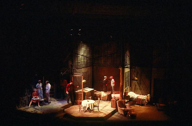 Set and Lighting Design "A Streetcar Named Desire" Stanley's Arrival Berkshire Public Theater Pittsfield, MA