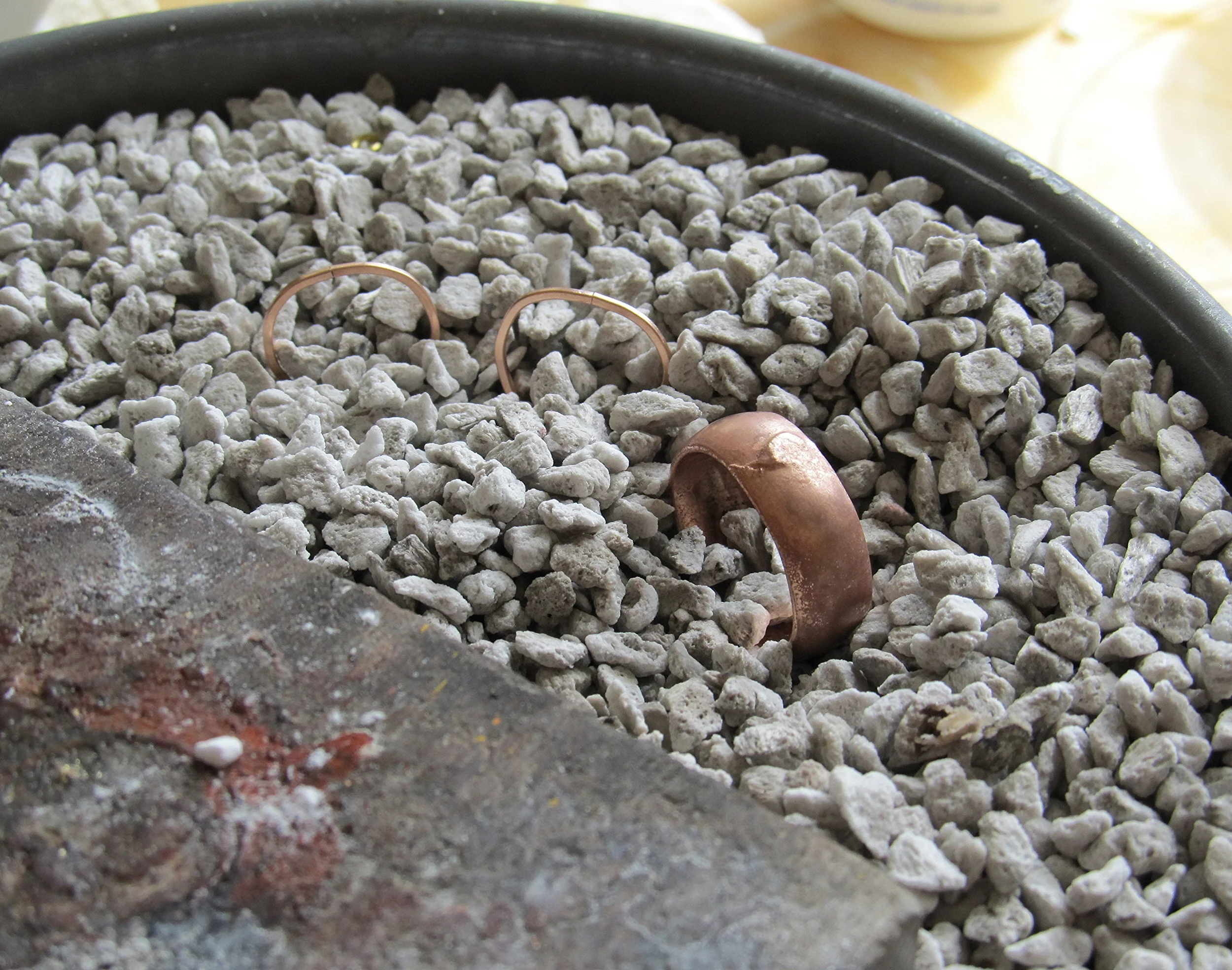  fusing rose gold wedding bands 