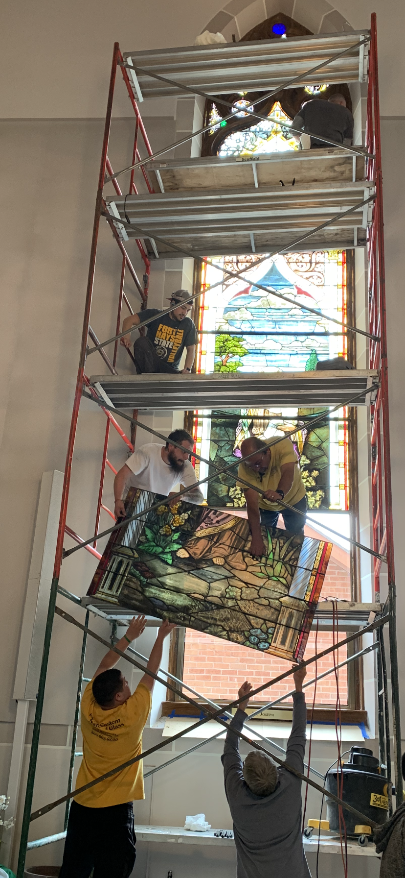 Installation of St. Joseph Window Photo #2.PNG