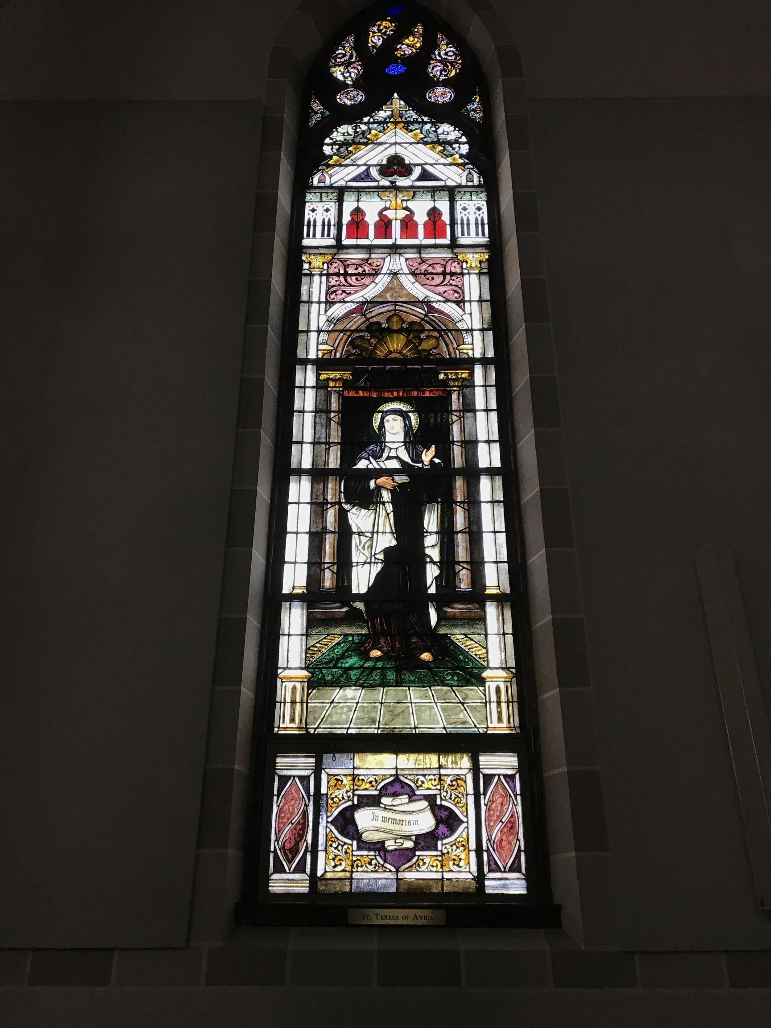 St. Teresa of Avila Window (Before).JPG