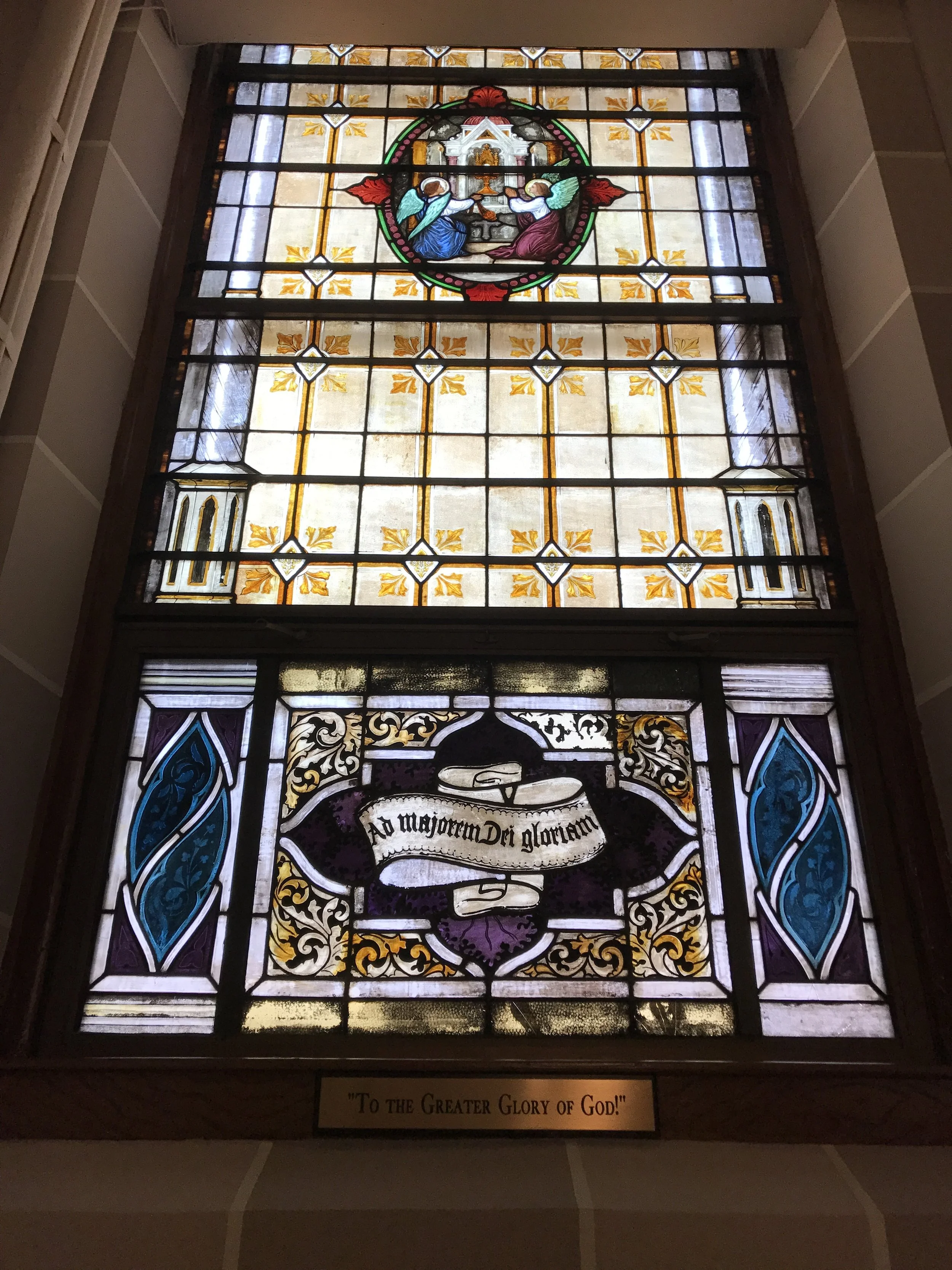 To The Greater Glory of God Window (Before).JPG