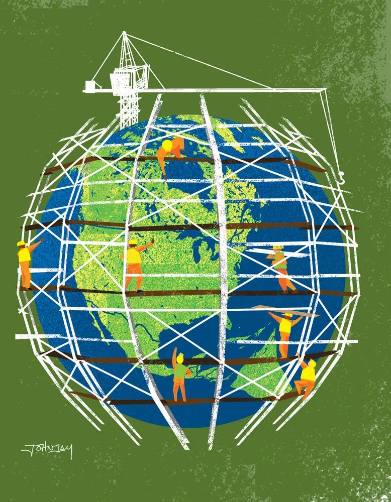 "geo-engineering" for One Earth Magazine