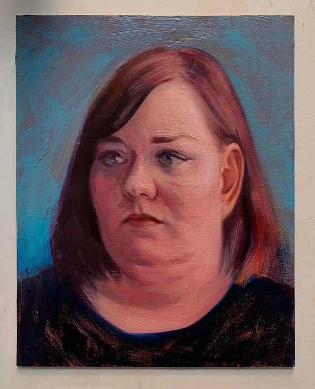 Ok, so here&rsquo;s a little portrait of my friend @lindseyguilestudio that I made late last year. 
I want to get better at having an amicable relationship with Instagram - as opposed to the passive aggressive, love/hate one I&rsquo;ve had thus far -
