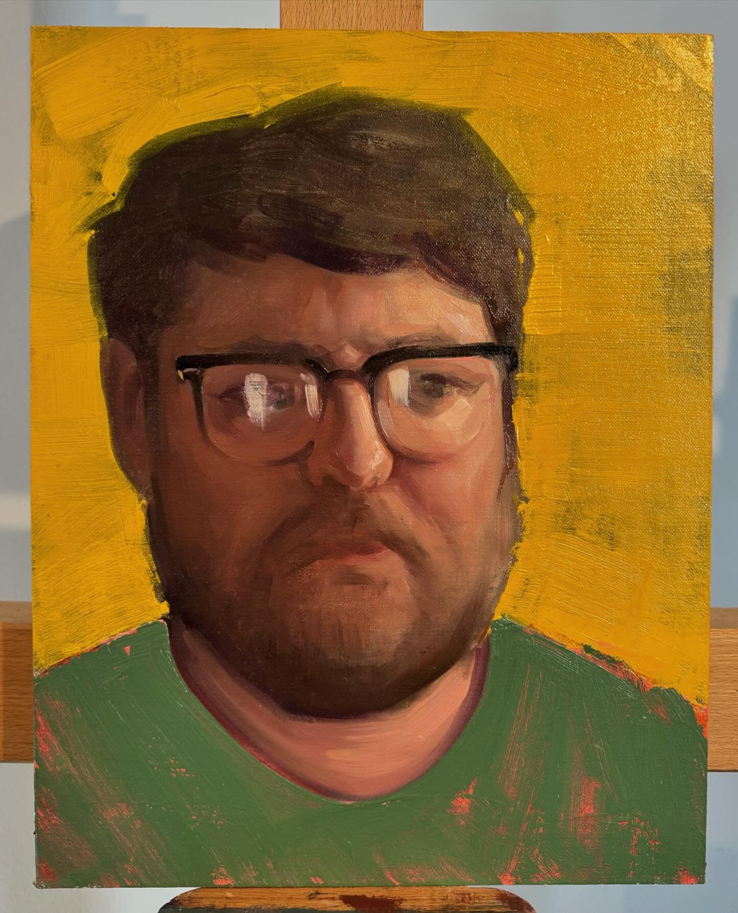 Almost a year after moving to California from the Hudson Valley, I&rsquo;m still finding things in boxes. This portrait sketch of @bjensen.hale from 2019 was made alongside my friends @lindseyguilestudio &amp; @carlgrauer as part of a small portrait 