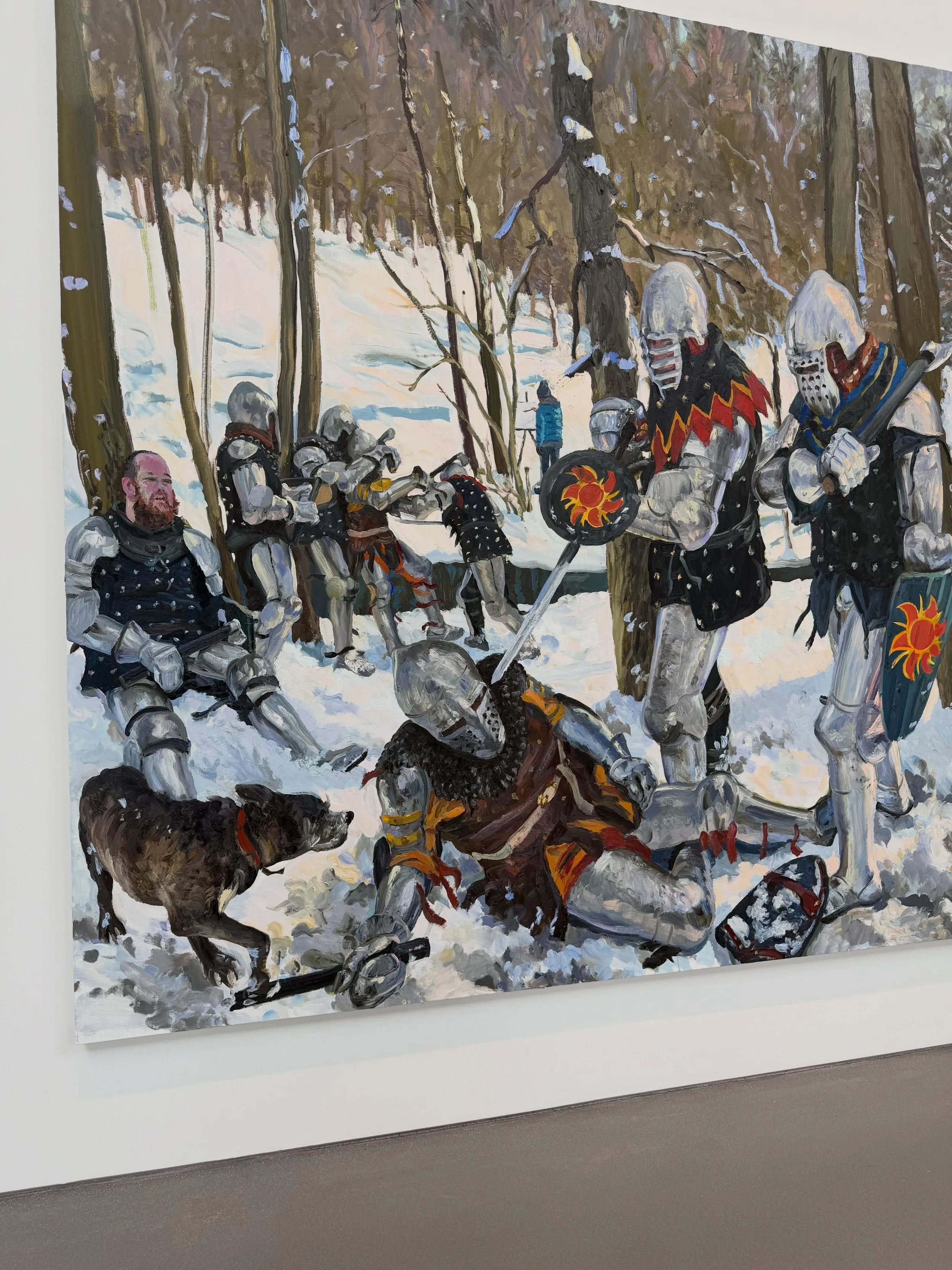 Liu Xiaodong &bull; Host
Lisson Gallery, Los Angeles

What a show. Perfect execution of concept, and just about the most fun and playful use of paint I&rsquo;ve seen in a while. I absolutely adored Host, and would thoroughly recommend getting to see 