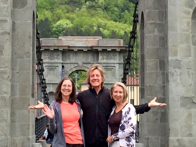 My sisters, Karen & Kathleen in the town in Italy where our mother was born.